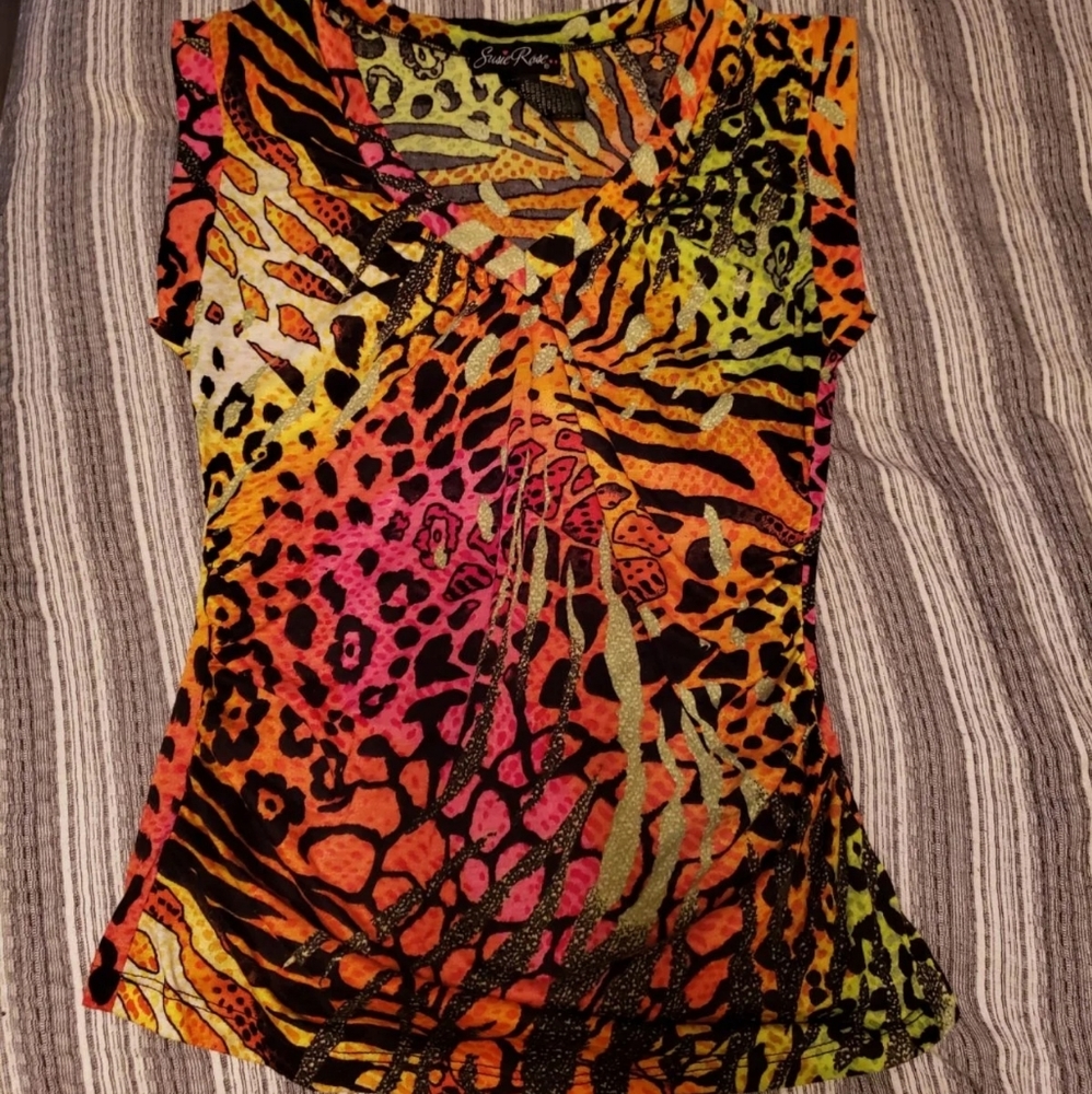 Colorful prints blouse